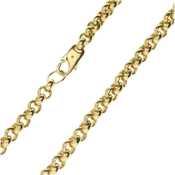 9ct Yellow Gold Solid 23" Round Belcher Chain
