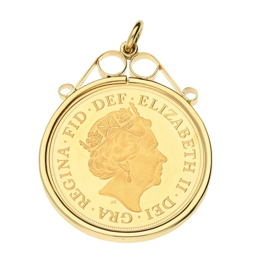 2015 Gold Full Sovereign Pendant - 9.0g