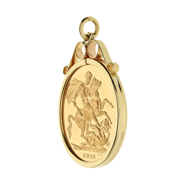 2015 Gold Full Sovereign Pendant - 9.0g