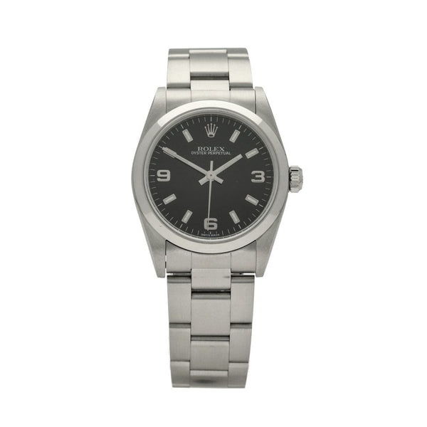 Oyster Perpetual Watch 77080 - Black Dial - 2002