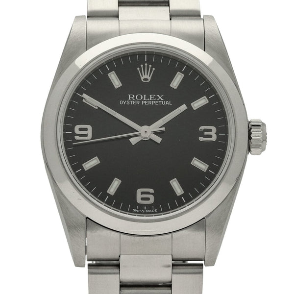 Oyster Perpetual Watch 77080 - Black Dial - 2002