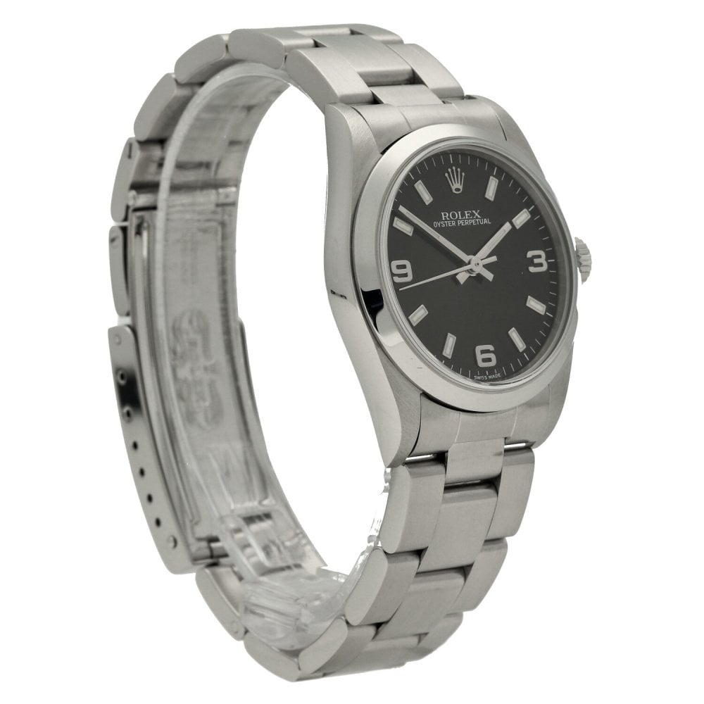 Oyster Perpetual Watch 77080 - Black Dial - 2002