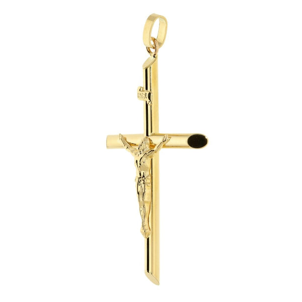 Gents 9ct Yellow Gold Crucifix - 4.6g