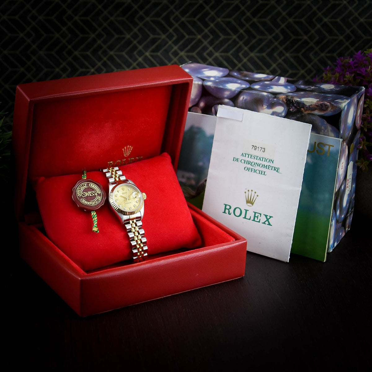 Datejust 79173 - Ladies Watch - Gold Dial - 2000