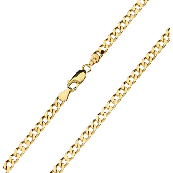 Gents 9ct Yellow Gold Curb Chain - 20" - 16.3g