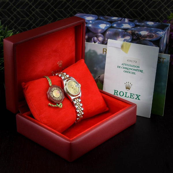 Datejust 69173 - Ladies Watch - Gold Dial - 1997