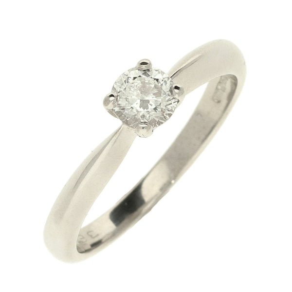 Ladies 18ct White Gold Diamond Engagement Ring - Size L