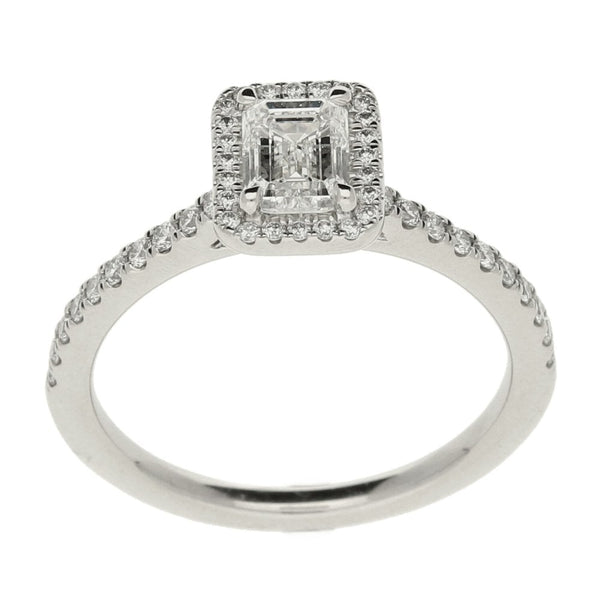 Ladies GIA Certified 1.00ct Diamond Platinum Ring - 4.5g