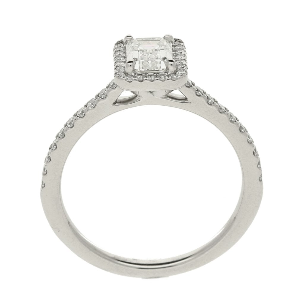 Ladies GIA Certified 1.00ct Diamond Platinum Ring - 4.5g