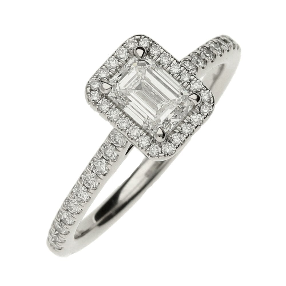 Ladies GIA Certified 1.00ct Diamond Platinum Ring - 4.5g