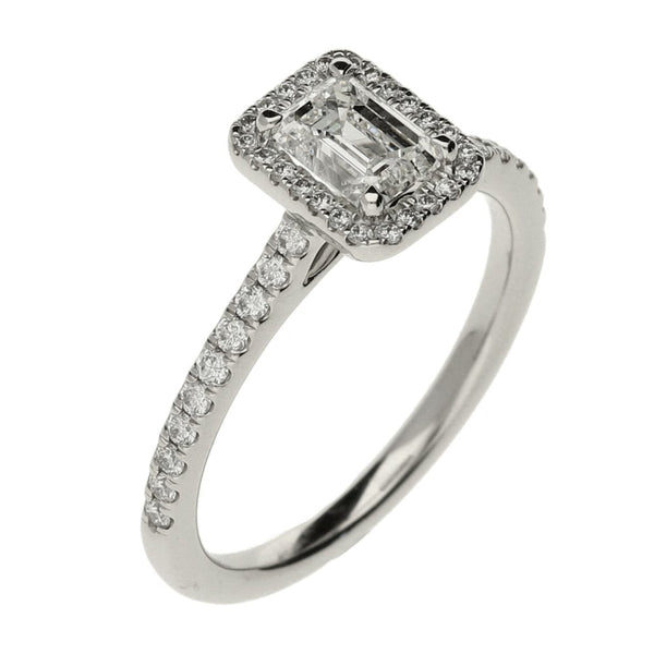 Ladies GIA Certified 1.00ct Diamond Platinum Ring - 4.5g