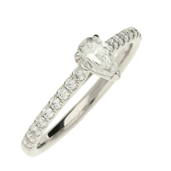 Ladies GIA Certified 0.50ct Diamond Platinum Ring - Colour G