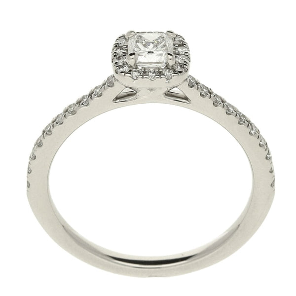 Ladies GIA Certified 0.55ct Diamond Platinum Ring - Colour D