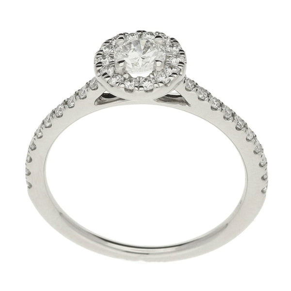 Ladies GIA Certified 0.60ct Diamond Platinum Ring - Colour E