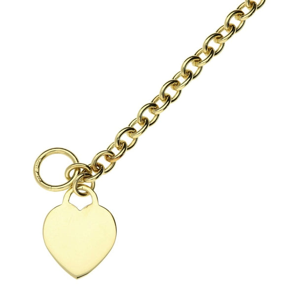 9ct Yellow Gold Heart Pendant & Chain - 36.2g