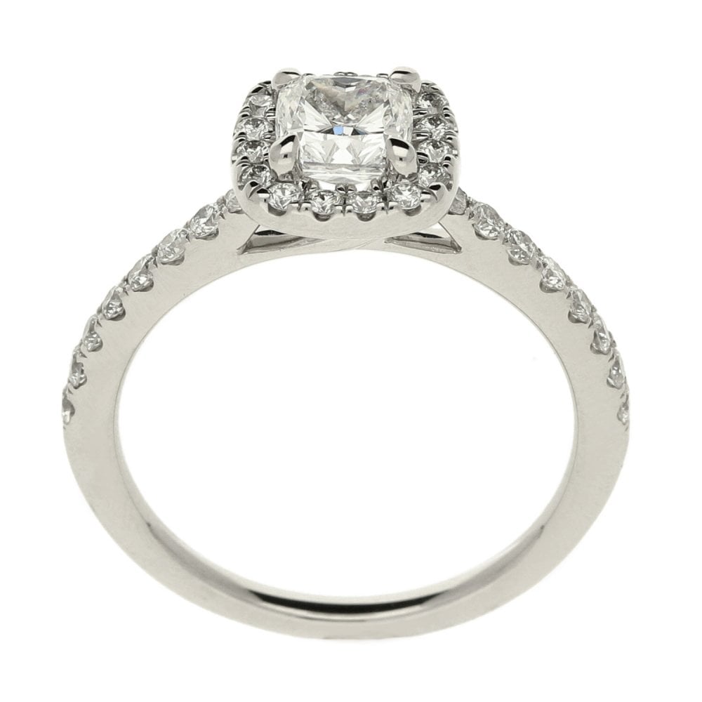 Ladies GIA Certified 1.15ct Diamond Platinum Ring - 4.5g