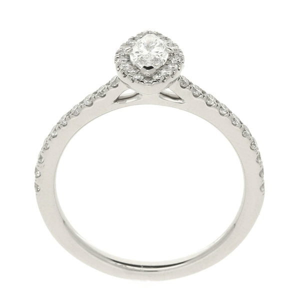Ladies GIA Certified 0.60ct Diamond Platinum Ring - Colour D