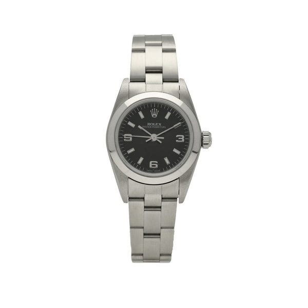 Oyster Perpetual 76080 - Ladies Watch - Black Dial - 1999