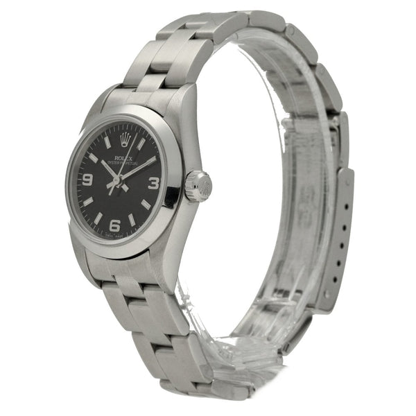 Oyster Perpetual 76080 - Ladies Watch - Black Dial - 1999