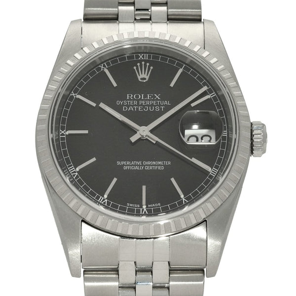 Datejust 16220 - Gents Watch - Black Dial - 2003