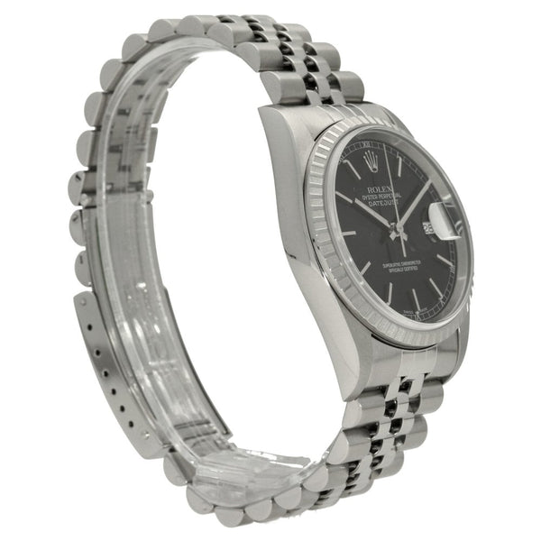 Datejust 16220 - Gents Watch - Black Dial - 2003