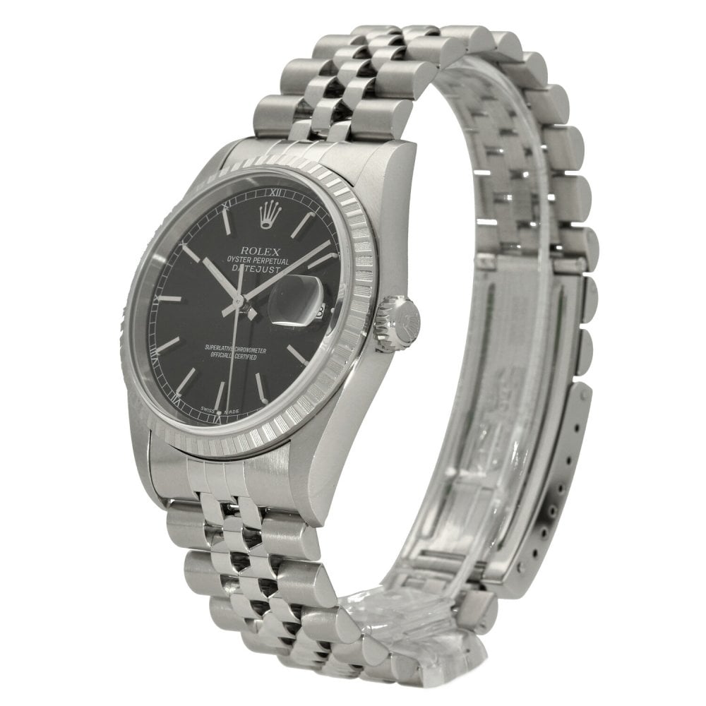 Datejust 16220 - Gents Watch - Black Dial - 2003