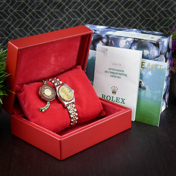 Datejust 69173 - Ladies Watch - Gold Dial - 1995