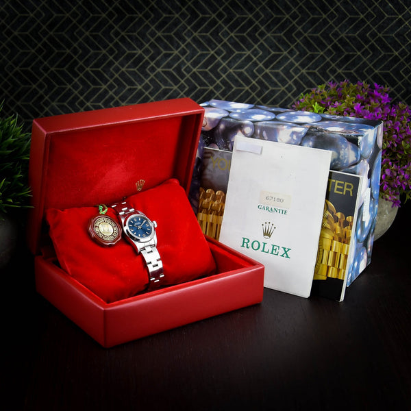 Oyster Perpetual 67180 - Ladies Watch - Blue Dial - 1995