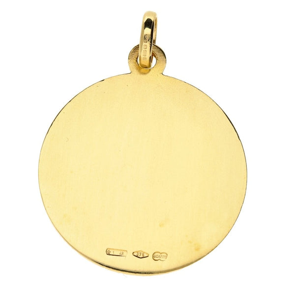 Gents 9ct Yellow Gold St. Christopher Pendant - 8.3g