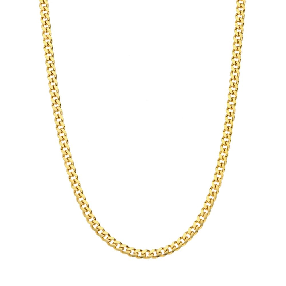 Ladies 9ct Yellow Gold Curb Chain - 18"