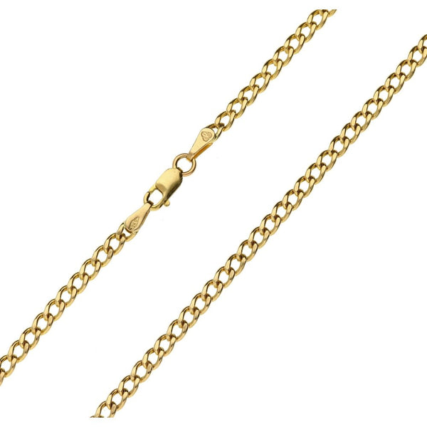 Gents 9ct Yellow Gold Curb Chain - 24" - 5.6g