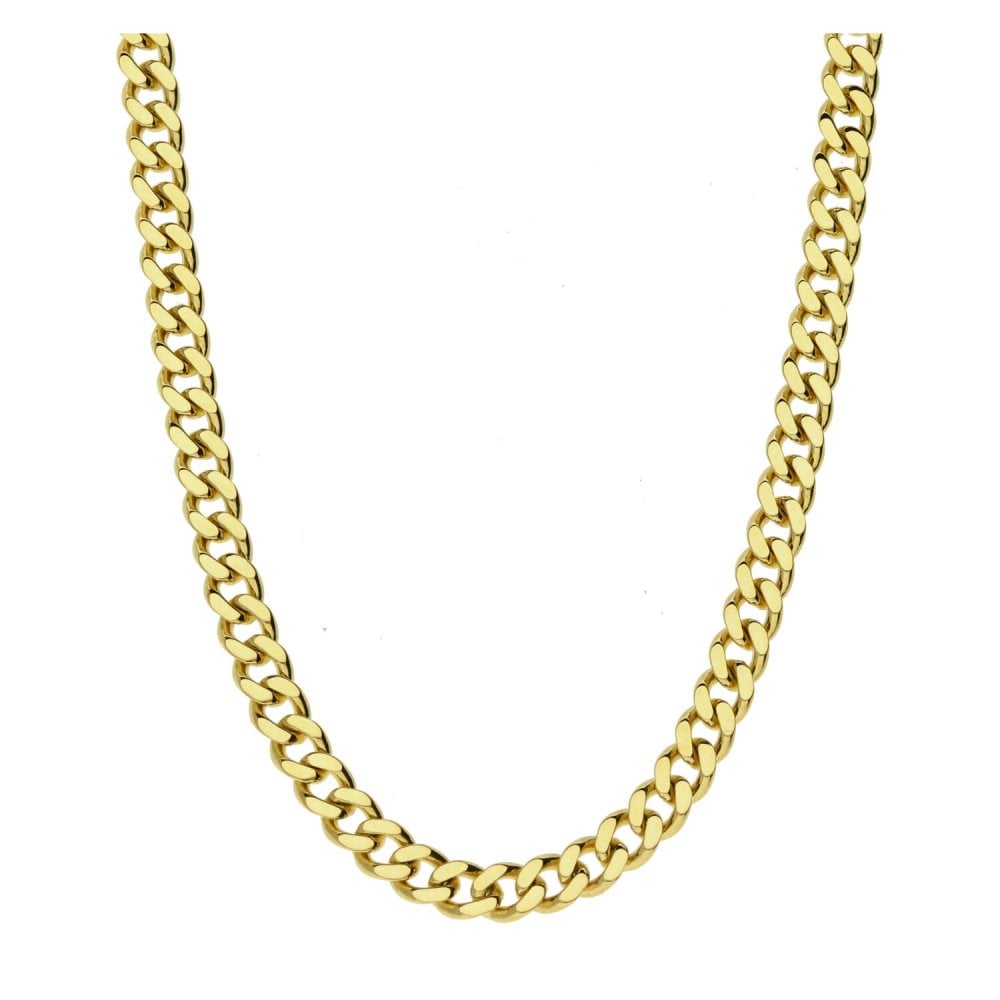 Ladies 18ct Yellow Gold Curb Chain - 24" - 22.4g