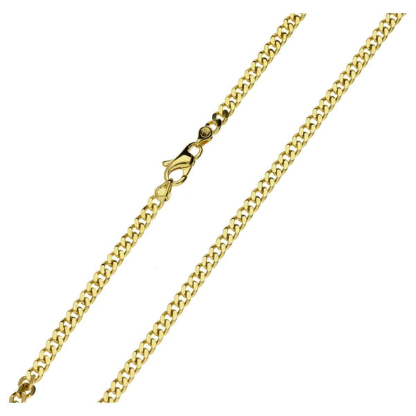 Ladies 18ct Yellow Gold Curb Chain - 24" - 22.4g