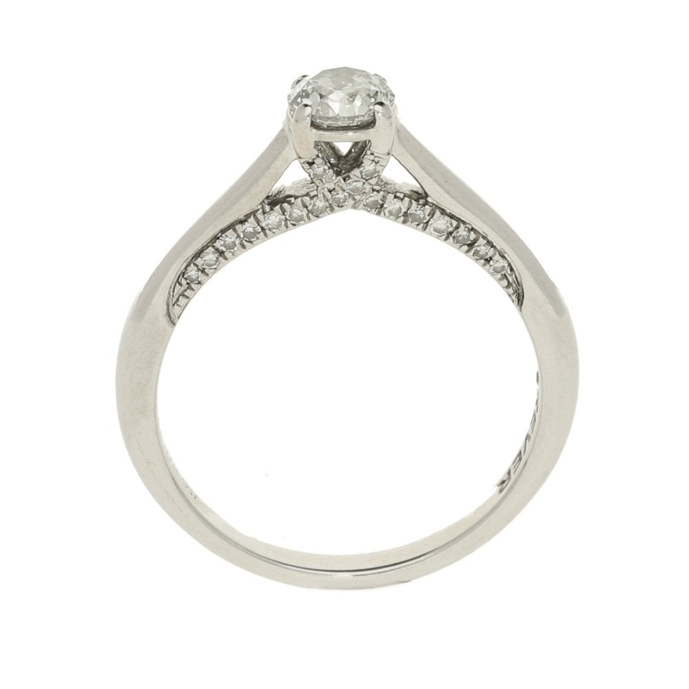 Ladies 18ct White Gold Diamond Engagement Ring - 0.50ct