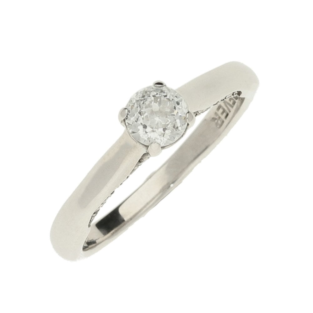 Ladies 18ct White Gold Diamond Engagement Ring - 0.50ct