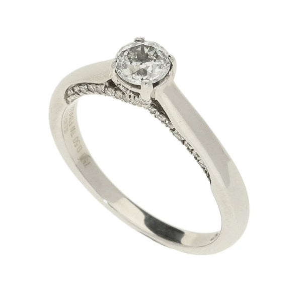 Ladies 18ct White Gold Diamond Engagement Ring - 0.50ct