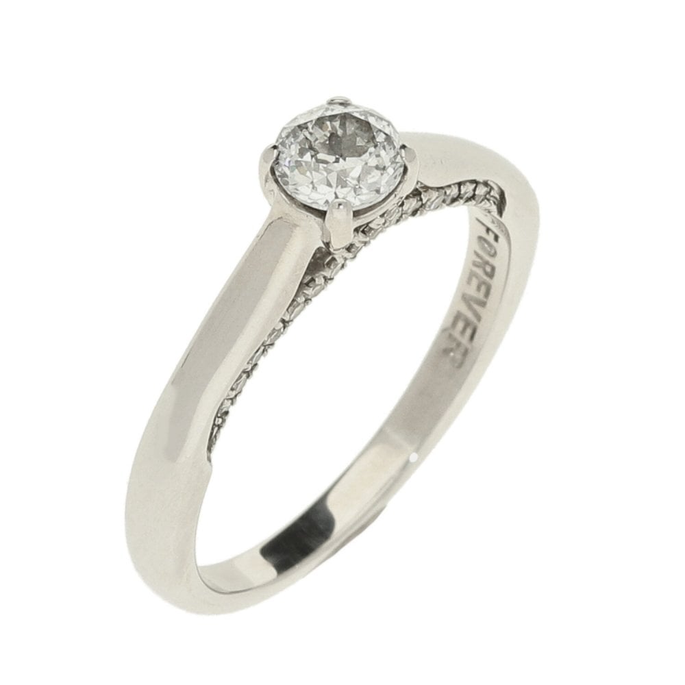 Ladies 18ct White Gold Diamond Engagement Ring - 0.50ct