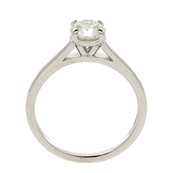 Ladies 18ct White Gold Diamond Engagement Ring - Size O - 0.93ct