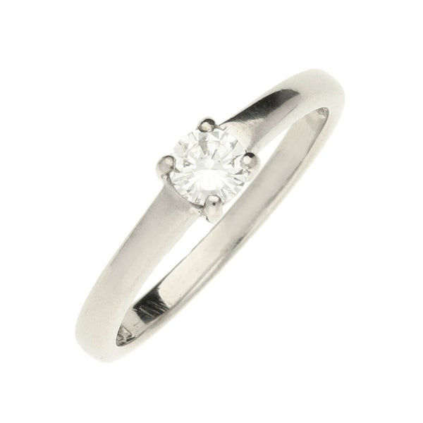 Ladies 18ct White Gold Diamond Engagement Ring - Size K