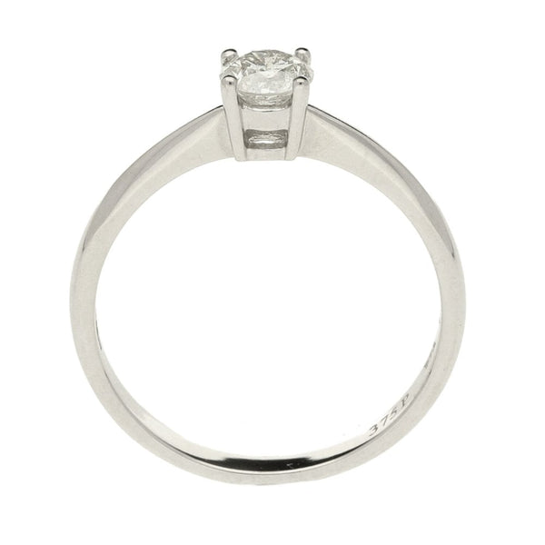 Ladies 9ct White Gold Diamond Engagement Ring - Size L - 0.25ct