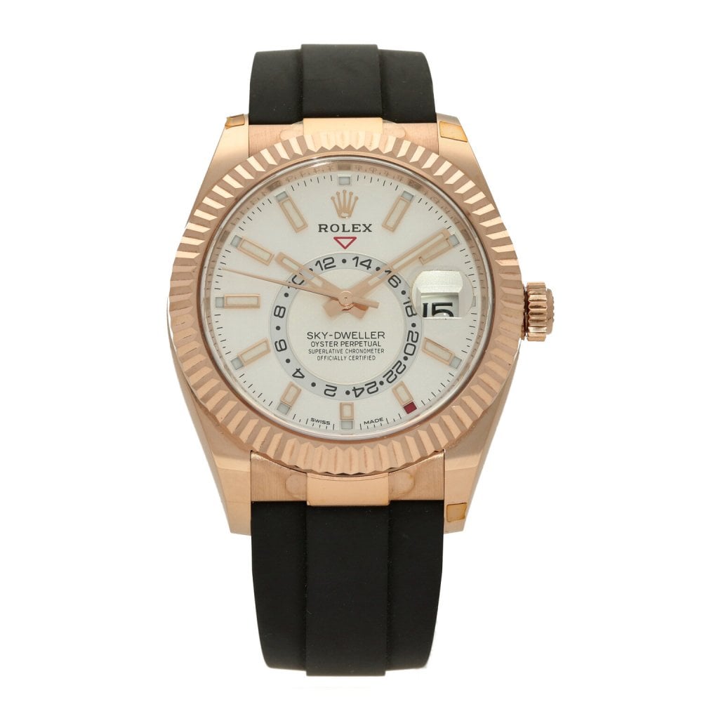 Sky-Dweller 326235 - Oysterflex Strap - White Dial - 2021