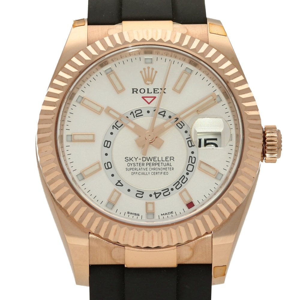 Sky-Dweller 326235 - Oysterflex Strap - White Dial - 2021