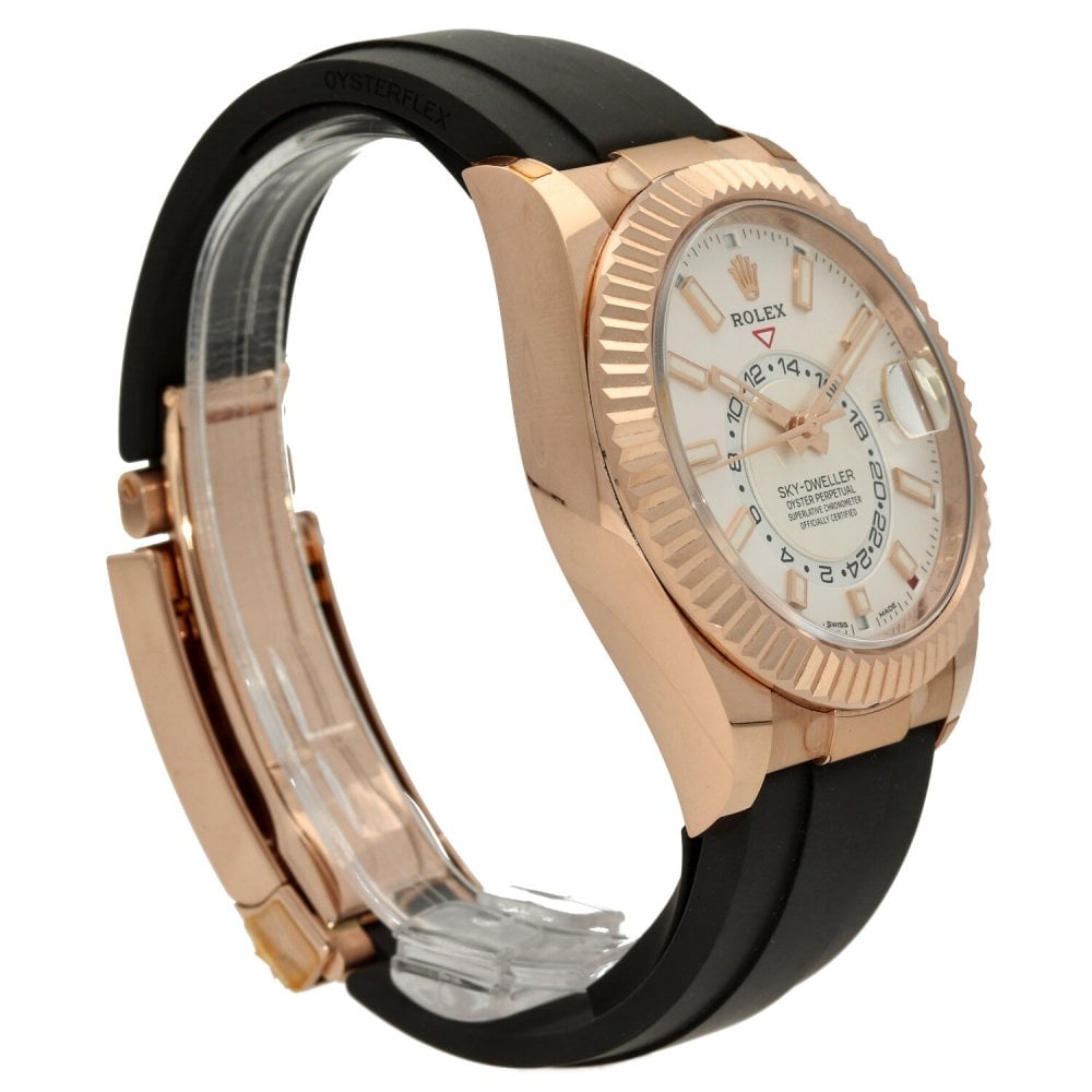 Sky-Dweller 326235 - Oysterflex Strap - White Dial - 2021