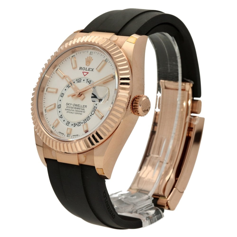 Sky-Dweller 326235 - Oysterflex Strap - White Dial - 2021