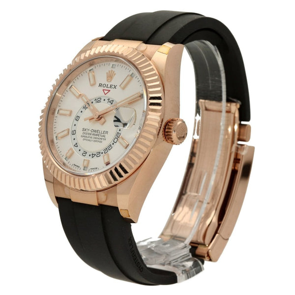 Sky-Dweller 326235 - Oysterflex Strap - White Dial - 2021