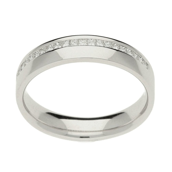 Ladies 18ct White Gold Half Eternity Diamond Ring - 0.25ct