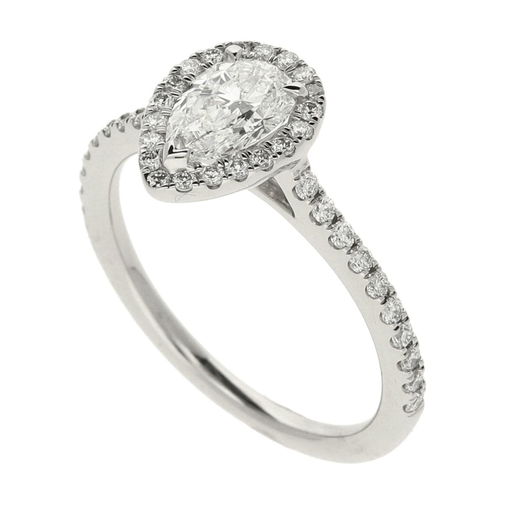Ladies GIA Certified 1.05ct Diamond Platinum Ring - 4.0g