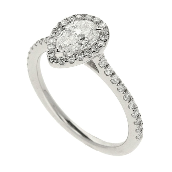 Ladies GIA Certified 1.05ct Diamond Platinum Ring - 4.0g