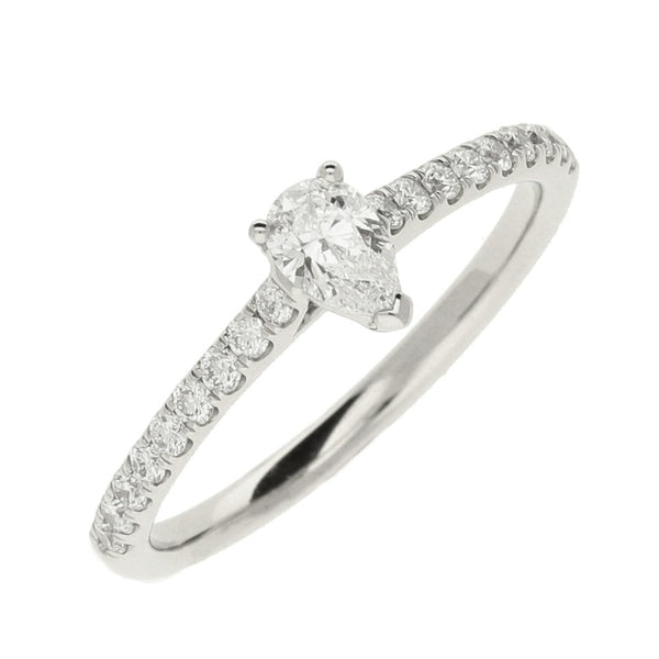 Ladies GIA Certified 0.44ct Diamond Platinum Ring - Colour D