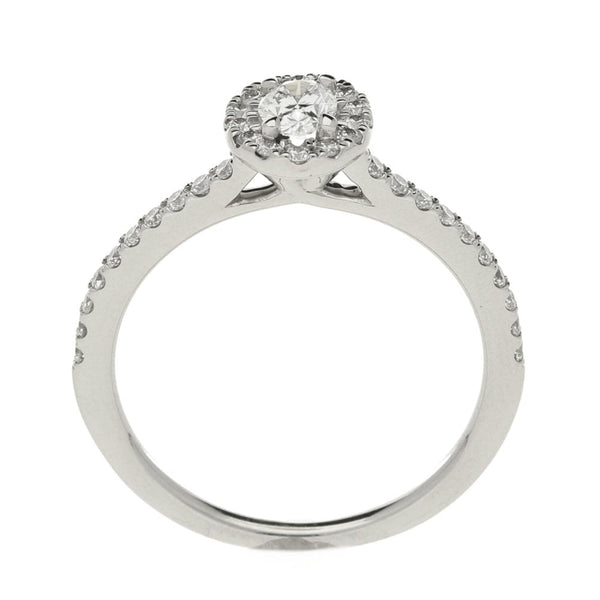 Ladies GIA Certified 0.60ct Diamond Platinum Ring - Colour D